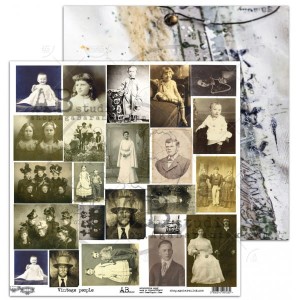 PAPIER 30X30 VINTAGE PEOPLE WYCINANKA AGA BARANIAK