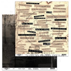 PAPIER 30X30 TAKE ME THERE PAGE 4 LETTERS TO YOU AGA BARANIAK