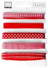 ZESTAW TASIEMEK CZERWONY 5x2m CAT-DECOR