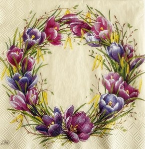 SERWETKA IHR WIANEK KROKUSY