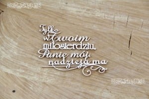 TEKTURKA SENTENCJA TYLKO W TWOIM MIŁOSIERDZIU... SCRAPNIEC