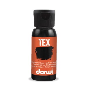 FARBA DO TKANIN TEX  50ML CZARNA 100 DARWI