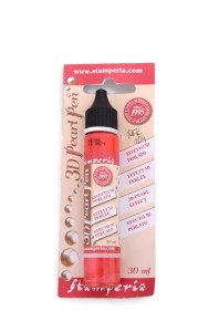 PISAK PERŁA W PŁYNIE 30ML KE32G CZERWONY PERŁOWY STAMPERIA