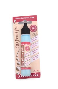 PISAK PERŁA W PŁYNIE 30ML KE32E BŁĘKITNY PERŁOWY STAMPERIA