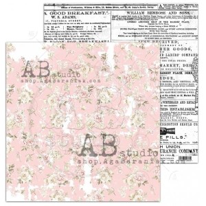 PAPIER 30X30 SO MUCH LOVE ARKUSZ 4 OCEAN OF KISSES AGA BARANIAK