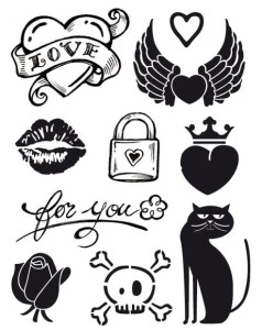 STEMPEL SILIKONOWY  LOVE KOT 9SZT WTK068