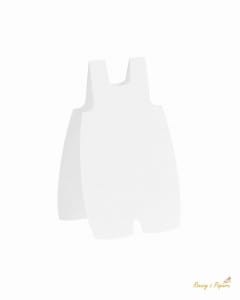 BAZA KARTKA SPODENKI BIAŁE 12,2X21CM 