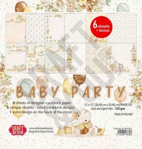 ZESTAW PAPIERÓW 30X30CM BABY PARTY  CBP-BAPAR30-6