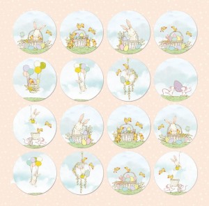 PAPIER 30X30 HOPPING BUNNIES 08