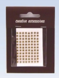 KRYSZTAŁKI SAMOPRZYLEPNE 4MM BURSZTYNOWE 88SZT
