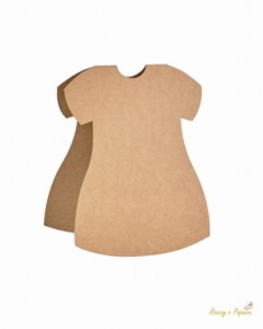 BAZA KARTKA SUKIENKA KRAFT 14,7X18,7CM