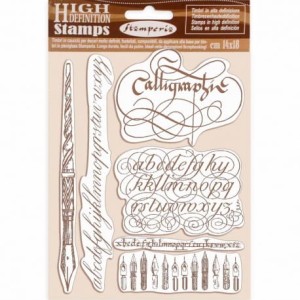 STEMPEL KAUCZUKOWY WTKCC187 14X18CM CALIGRAPHY STAMPERIA