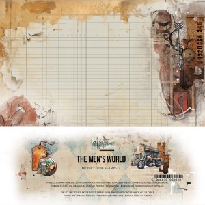 ZESTAW PAPIERÓW 15X15CM THE MEN'S WORLD ALCHEMY OF ART