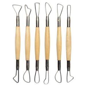 ZESTAW NARZĘDZI DO MODELOWANIA  GLINY - PAST 6SZT.