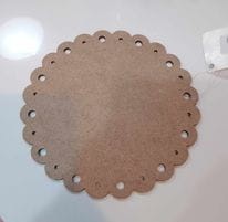 ZAWIESZKA SZYLD OKRĄGŁY 18,5CM MDF