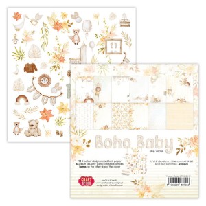 ZESTAW PAPIERÓW 30X30 BOHO BABY CPS-BH30-12