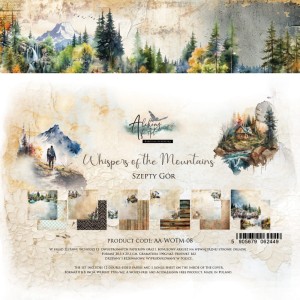 ZESTAW PAPIERÓW 20X20 WHISPERS OF THE MOUNTAINS ALCHEMY OF ART KAROLINA BUKOWSKA
