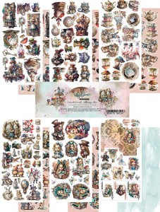 PAPIER 30X15 DODOATKI ENCHANTED WORLD FOLLOWING ALICE