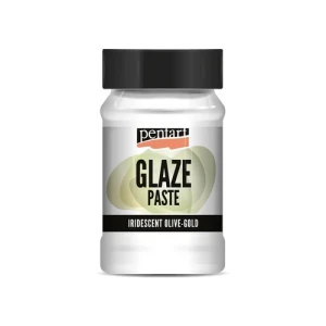 PASTA GLAZE 100 ml OPALIZUJĄCA OLIVE-GOLD PENTART