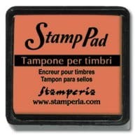 TUSZ DO STEMPLI POMARAŃCZ CIEMNY MAŁY WKP12P STAMPERIA