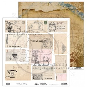 PAPIER 30X30 VINTAGE THINGS ABSTUDIO