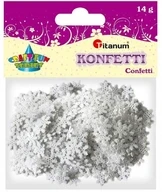 PŁATKI ŚNIEGU KONFETTI - CEKINY 10mm - 14g TITANUM