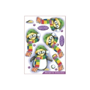 ELEMENTY 3D STAMPERIA  DF3DA509 PINGWINY