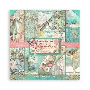 ZESTAW PAPIERÓW 20X20 SBBS109 WONDERLAND STAMPERIA