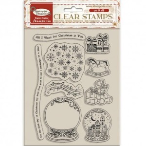 STEMPEL AKRYLOWY 14x18cm WTK197 GEAR UP KULE ŚNIEŻNE