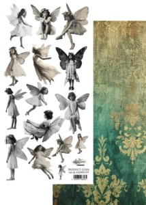 DODATKI DO WYCINANIA ART JOURNAL WRÓŻKI / FAIRIES AA-AJ-FAIRIES-01 1SZT