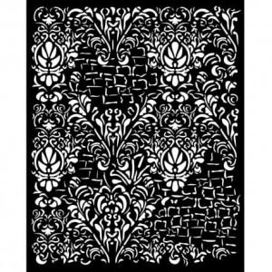 MASKA-SZABLON KSTD173 TAPETA 20X25CM STAMPERIA