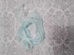 WSTĄŻKA GNIECIONA  old fashion 1,4m mięta