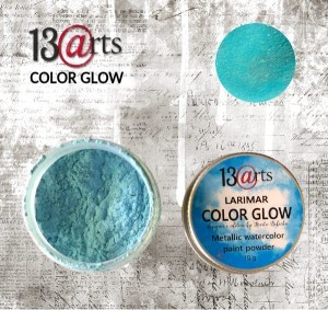 FARBA AKWARELOWA METALICZNA LARAMINAR COLOR GLOW  W PROSZKU 10G
