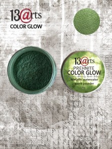 FARBA AKWARELOWA METALICZNA PREHNITE COLOR GLOW  W PROSZKU 10G