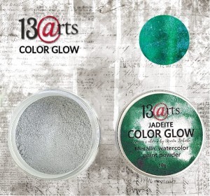 FARBA AKWARELOWA METALICZNA JADEITE COLOR GLOW  W PROSZKU 10G