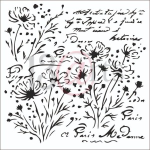 MASKA-SZABLON  FLOWERS SONG ARTFWC10