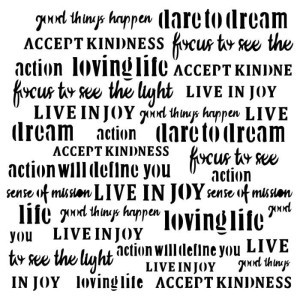 MASKA-SZABLON DARE TO DREAM YOUNG AND FREE