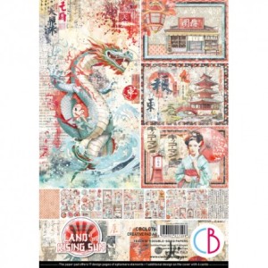 ZESTAW PAPIERÓW 20X20 LAND OF THR RISING SUN 12SZT CIAO BELLA