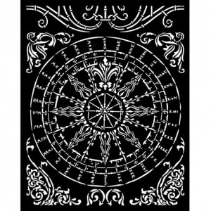 MASKA-SZABLON 20X25CM KSTD157 ROZETA