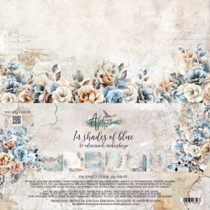 ZESTAW PAPIERÓW 30X30CM In shades of blue ALCHEMY OF ART