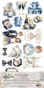 ZESTAW DODATKÓW In shades of blue 30X15 ALCHEMY OF ART