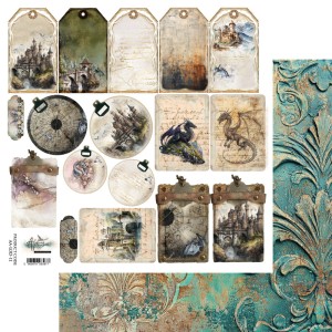 PAPIER 30X30 The Legends of the Dragons WYCINANKA ALCHEMY OF ART