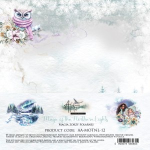 ZESTAW PAPIERÓW 15X15  MAGIC OF THE NORTHERN LIGHT ALCHEMY OF ART