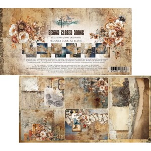 ZESTAW PAPIERÓW 30X30 ZA ZAMKNIĘTYMI DRZWIAMI ALCHEMY OF ART KAROLINA BUKOWSKA