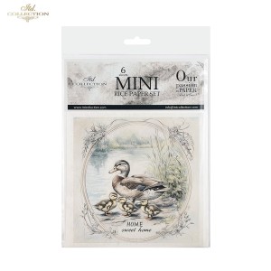 ZESTAW PAPIERÓW RYŻOWYCH RSM159 KACZKI ITD COLLECTION