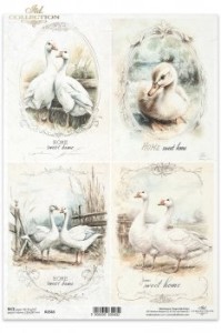 PAPIER RYŻOWY A4 R2565 GĘSI ITD COLLECTION