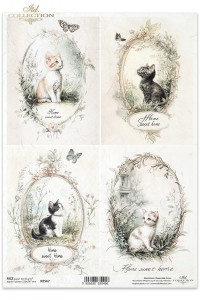 PAPIER RYŻOWY A4 R2567 KOTY ITD COLLECTION 