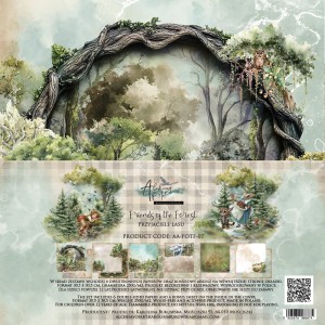 ZESTAW PAPIERÓW 30X30 PRZYJACIELE LASU ALCHEMY OF ART