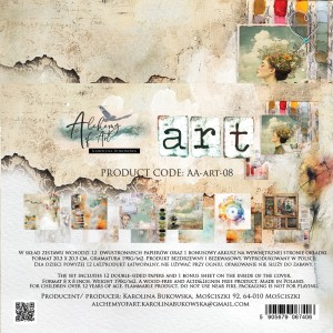 ZESTAW PAPIERÓW 20X20 ART ALCHEMY OF ART