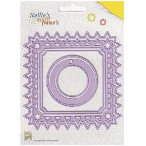 WYKROJNIK RAMKI KWADRAT I OKRĄGŁE - CHRISTMAS STAR PATTERN MFD099 NELLIE'S